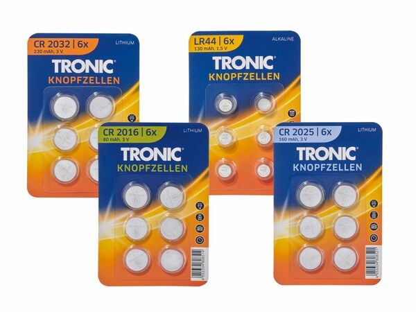 Bild 1 von TRONIC® 6 Knopfzellen, 
         6 Stück