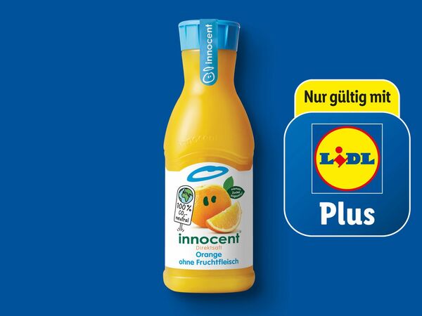 Bild 1 von Innocent Direktsaft Orange ohne Fruchtfleisch, 
         0,9 l zzgl. -.25 Pfand