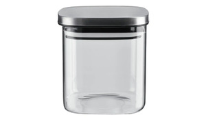 KHG Aufbewahrungsglas transparent/klar Glas , Metall Maße (cm): B: 10 H: 11 Küchenzubehör