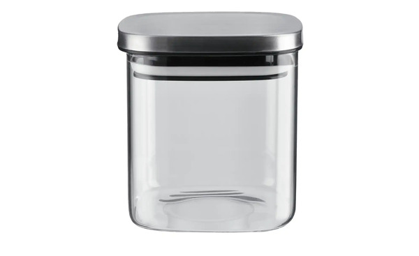 Bild 1 von KHG Aufbewahrungsglas transparent/klar Glas , Metall Maße (cm): B: 10 H: 11 Küchenzubehör
