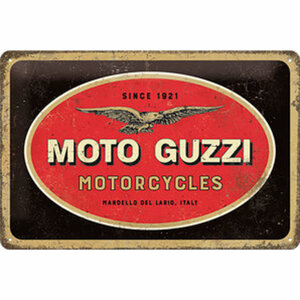 Blechschild Moto-Guzzi Logo Maße: 30x20cm