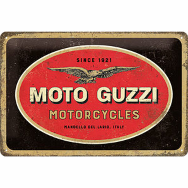 Bild 1 von Blechschild Moto-Guzzi Logo Maße: 30x20cm