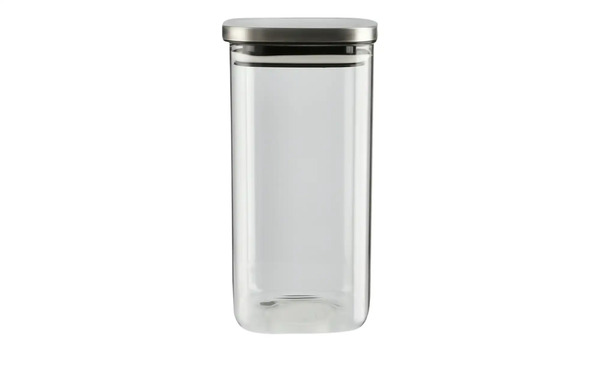 Bild 1 von KHG Aufbewahrungsglas transparent/klar Glas , Metall Maße (cm): B: 10 H: 20,5 Küchenzubehör