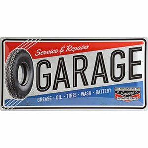 Blechschild "Garage"        Maße: 50x25cm