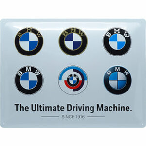 Blechschild BMW "Logos" Maße: 40x30cm