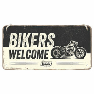 Hängeschild "Bikers Welcome" Maße: 20 x 10 cm Louis