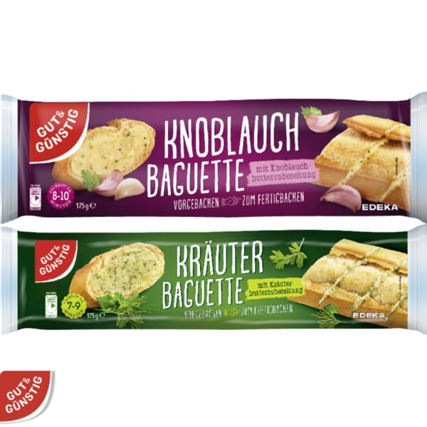 Bild 1 von Knoblauch- oder Kräuter Baguettes