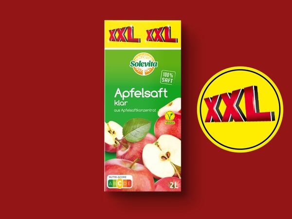 Bild 1 von Solevita Apfelsaft klar XXL, 
         2 l