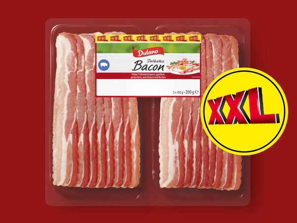 Bild 1 von Dulano Delikatess Bacon XXL, 
         200 g