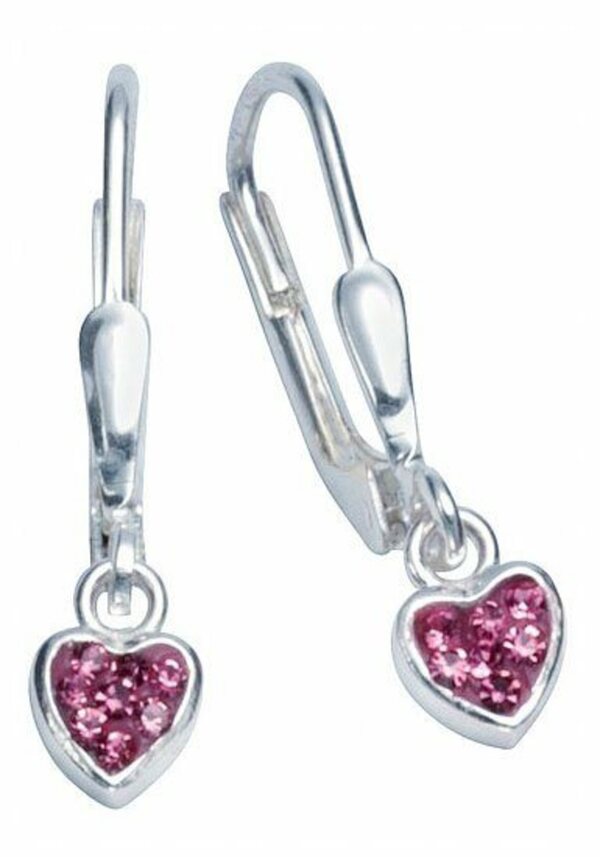 Bild 1 von Firetti Paar Ohrhänger »Herzen, glänzend, massiv«, mit Zirkonia