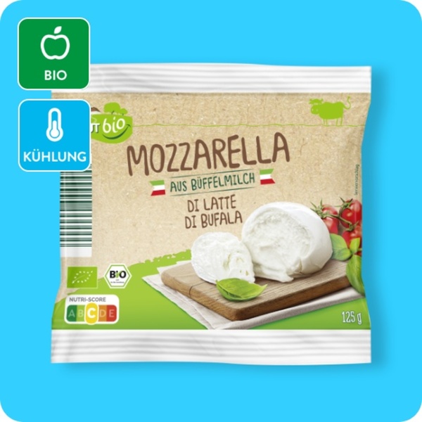 Bild 1 von GUT BIO Bio-Büffelmozzarella, Abtropfgewicht 125 g