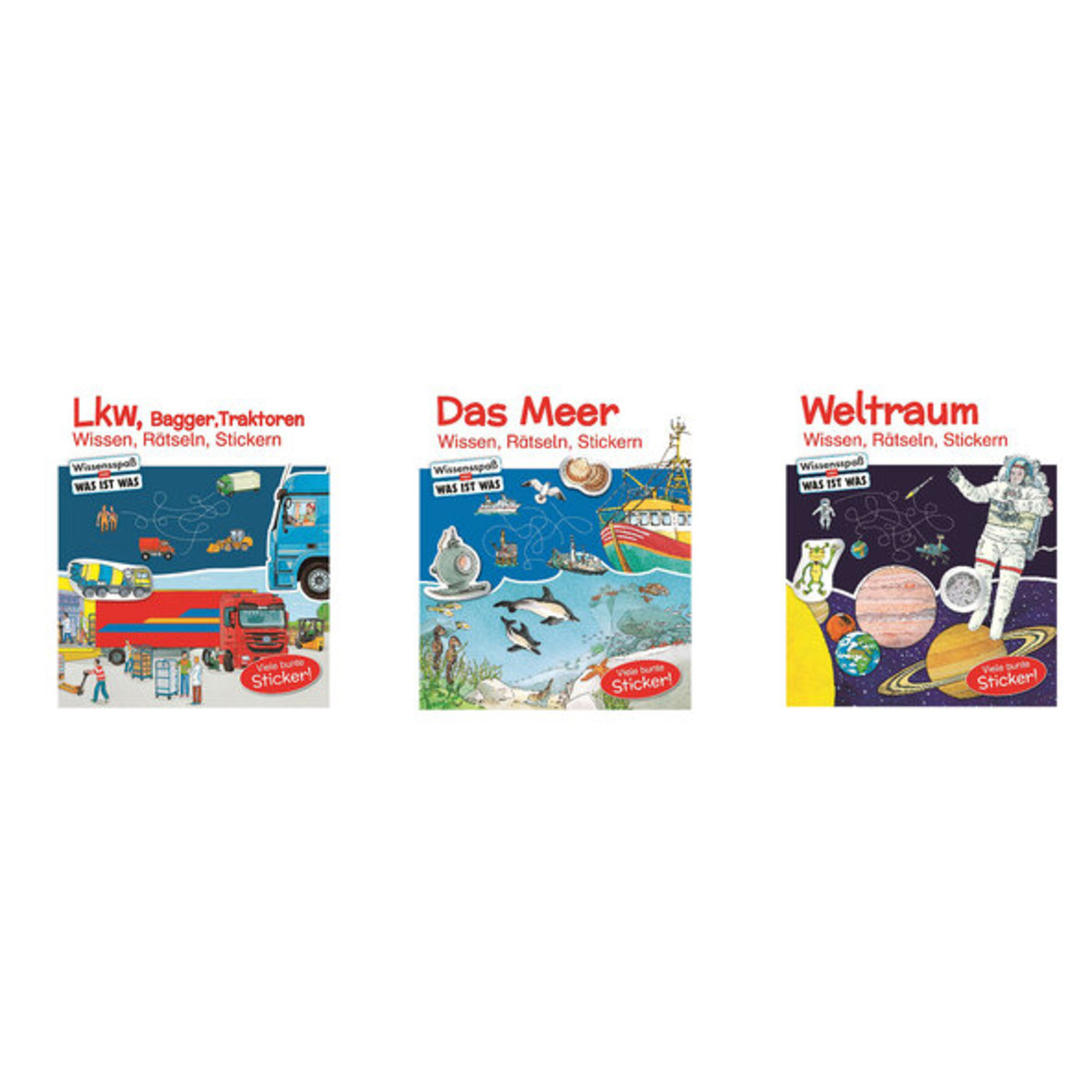 Bild 1 von Was ist Was Bücherset: Fahrzeuge, Dinosaurier und Weltraum