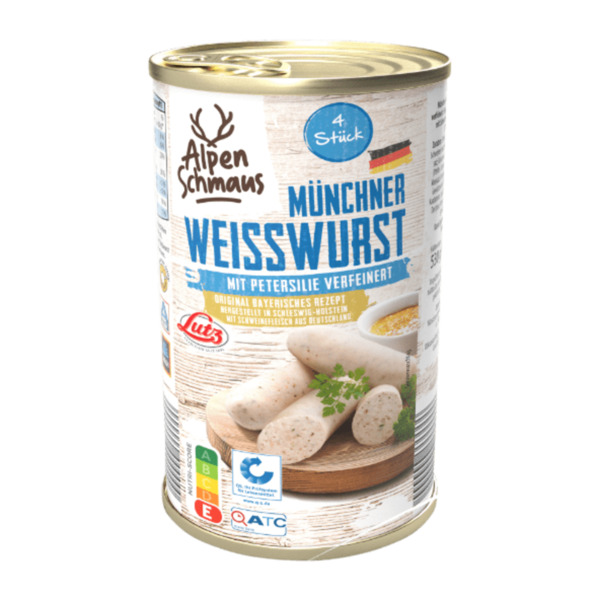 Bild 1 von ALPENSCHMAUS Münchner Weißwurst 520g