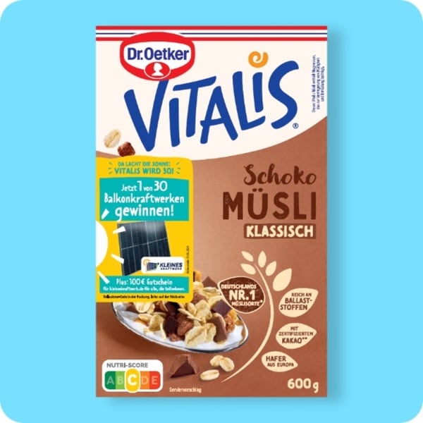 Bild 1 von DR. OETKER Vitalis-Müsli, versch. Sorten