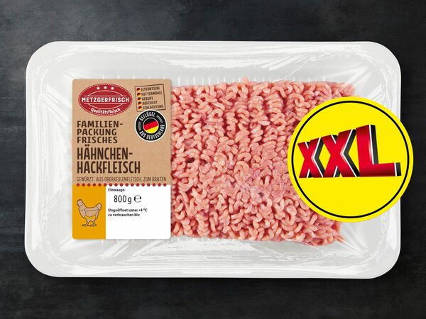 Bild 1 von Metzgerfrisch Frisches Hähnchen-Hackfleisch XXL, 
         800 g