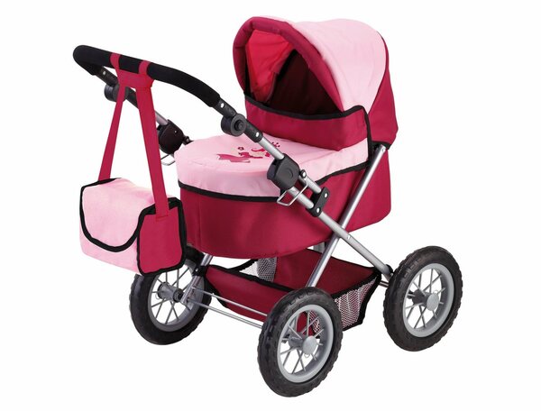 Bild 1 von Bayer Puppenwagen »Trendy, Prinzessin rot/rosa«, inkl. Wickeltasche