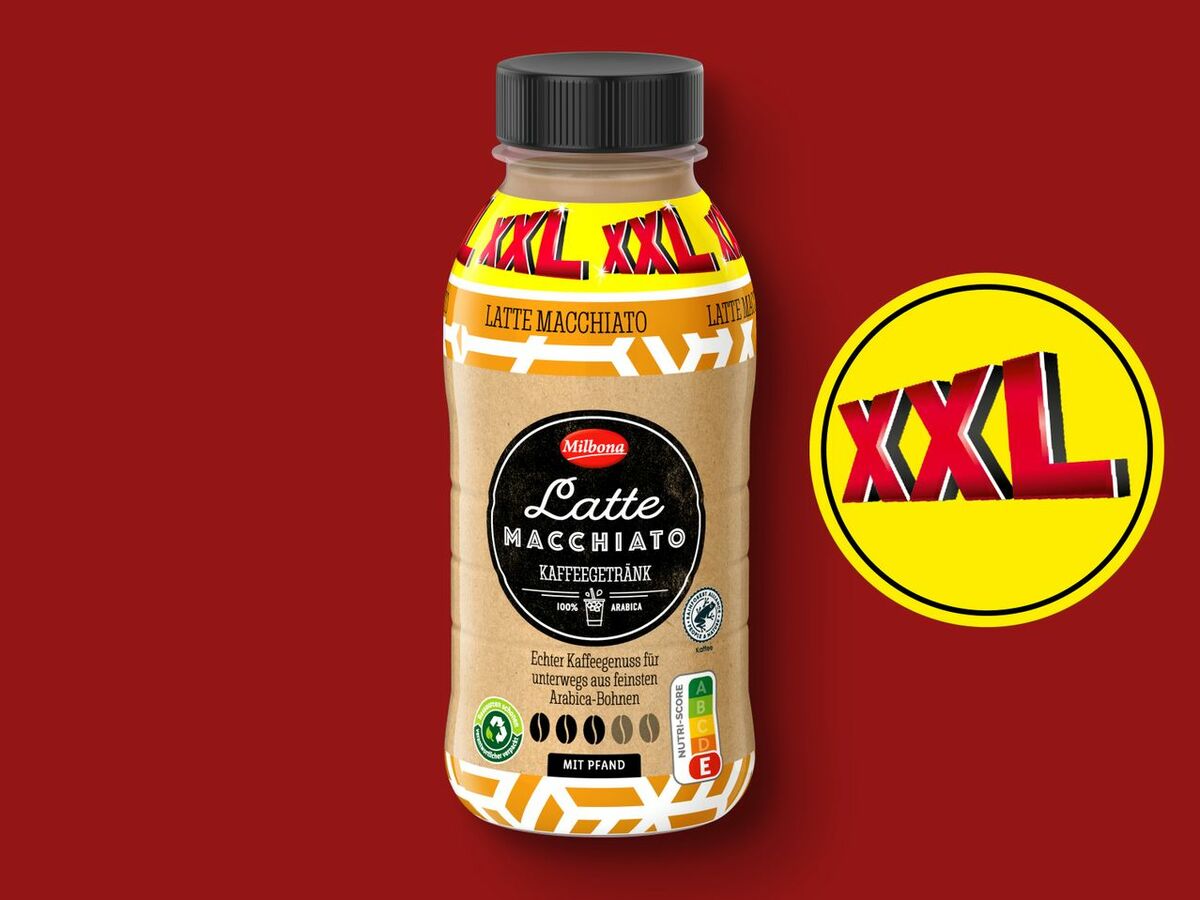 Bild 1 von Milbona Kaffeegetränk XXL, 
         380 ml zzgl. -.25 Pfand