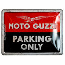 Bild 1 von Blechschild Moto-Guzzi "Parking Only" Maße: 15x20cm
