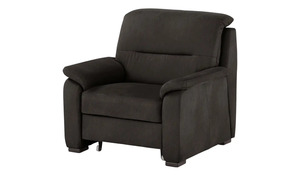 meinSofa Sessel mit ausziehbarem Hocker grau Maße (cm): B: 100 H: 92 T: 95 Polstermöbel
