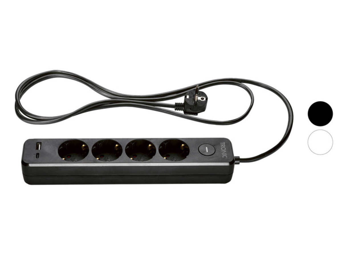 Bild 1 von TRONIC® Steckdosenleiste, 4-fach, mit USB