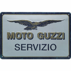 Blechschild Moto-Guzzi Servizio Maße: 30 x 20 cm