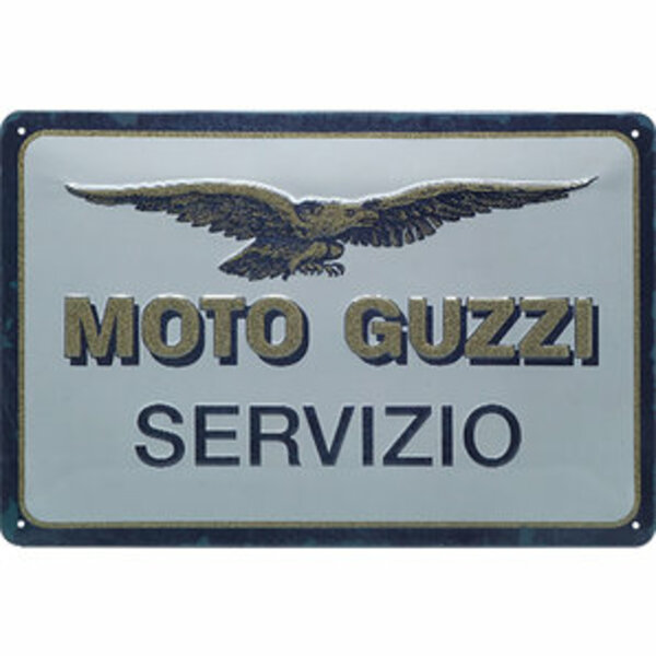 Bild 1 von Blechschild Moto-Guzzi Servizio Maße: 30 x 20 cm