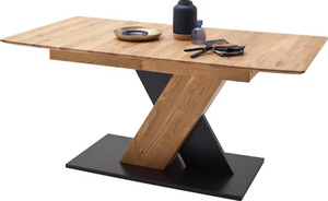 MCA furniture Esstisch »Cuba«, Esstisch Massivholz ausziehbar, Tischplatte mit Synchronauszug vormontiert