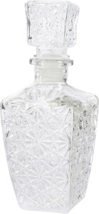 Kaemingk Glasflasche Struktur
, 
klar,9.5  x 9,5 x 24 cm