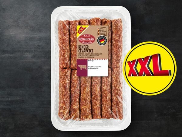 Bild 1 von Metzgerfrisch Rinder-Cevapcici XXL, 
         800 g