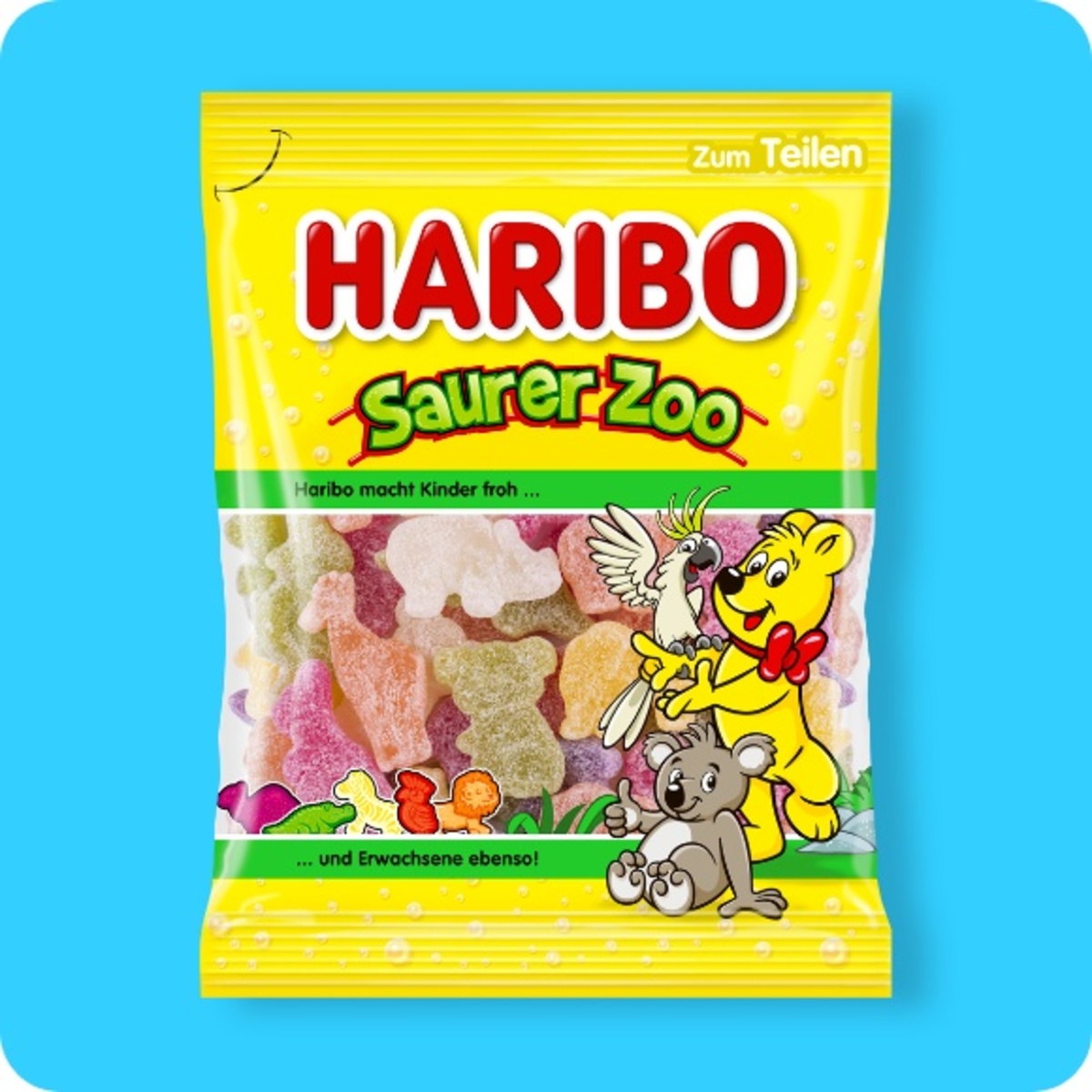 Bild 1 von HARIBO Fruchtgummi,  Saurer Zoo
