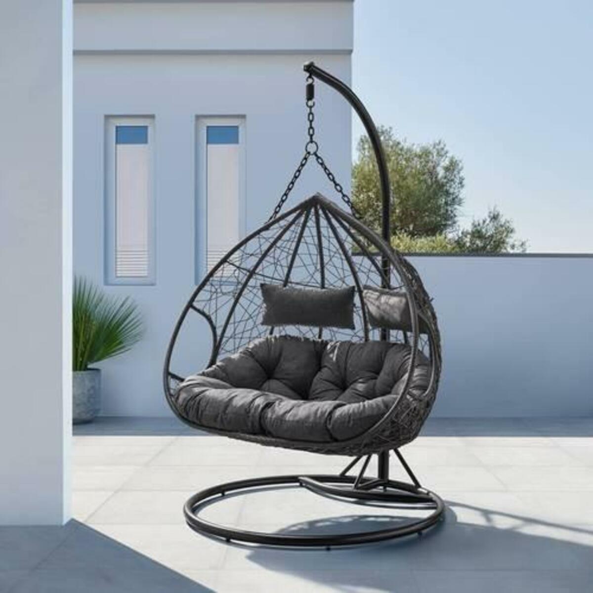 Bild 1 von Hängesessel 'Enea', inkl. Auflage, dunkelgrau