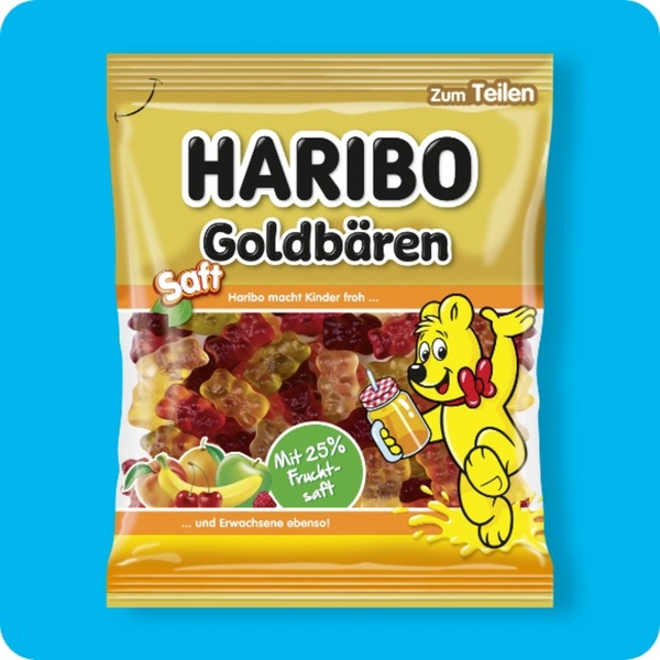 Bild 1 von HARIBO Fruchtgummi, Saft-Goldbären