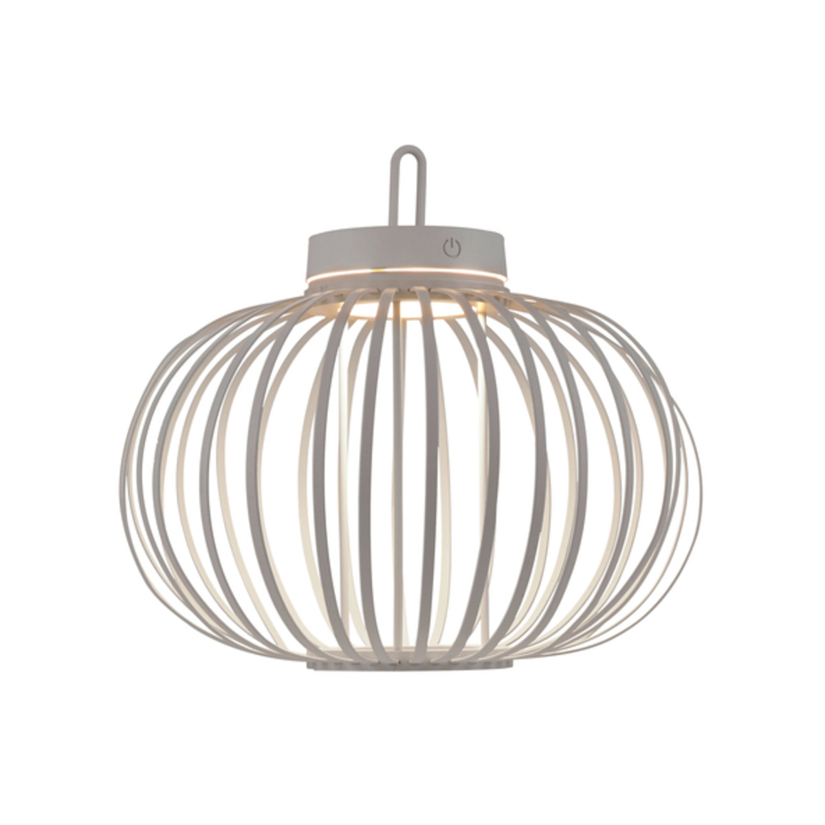 Bild 1 von LED-Akku-Pendelleuchte Korga, greige, ⌀ 36 cm