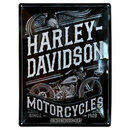 Bild 1 von Blechschild Harley-Davidson Motorcycles, Maße: 30x40 cm