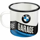 Bild 1 von Retro Emaille Becher - BMW Garage Inhalt 360ml