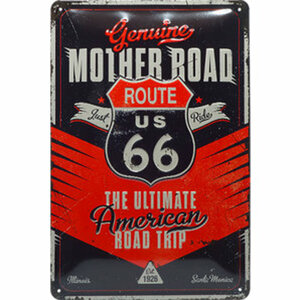 Blechschild Route 66 Maße: 20x30 cm US Highways