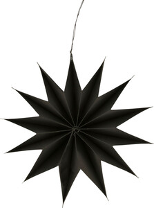 Dijk Aufhänger Stern schwarz Ø 30,5 x 8 cm
