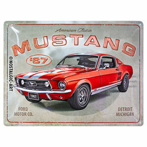 Retro Blechschild Ford Mustang Maße: 40x30cm Nostalgic Art