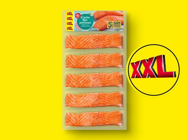 Bild 1 von Ocean Sea Lachsfiletportionen XXL, 
         5x 120 g