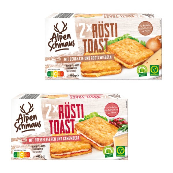 Bild 1 von ALPENSCHMAUS Rösti-Toast 400g