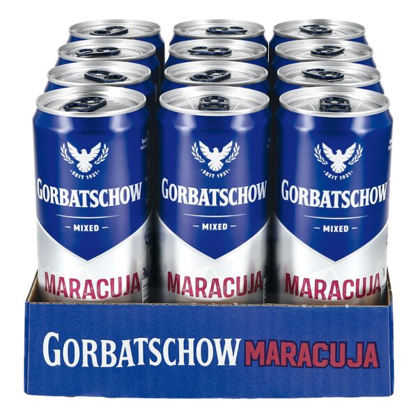 Bild 1 von Gorbatschow Wodka & Maracuja Mixgetränk 10,0 % vol 0,33 Liter, 12er Pack