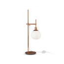 Bild 1 von Maytoni Tischleuchte, Weiß, Messing, Metall, Glas, rund,rund, 21.5x65x17 cm, CE, mit Schalter, gleichmäßige Lichtverteilung, Lampen & Leuchten, Innenbeleuchtung, Tischlampen