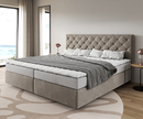 Bild 1 von Boxspringbett Dream-Great Mikrofaser Beige 200x200 cm Bonell-Matratze PU-Topper