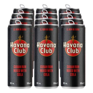 Havana Club Cuban Rum & Cola Mixgetränk 10,0 % vol 0,33 Liter Dose, 12er Pack