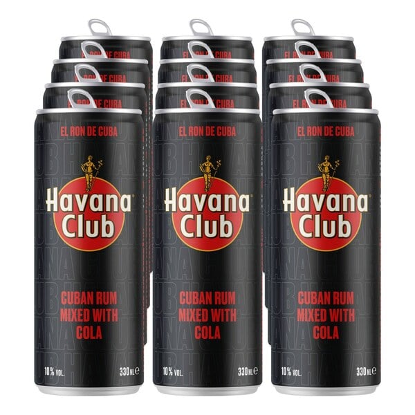 Bild 1 von Havana Club Cuban Rum & Cola Mixgetränk 10,0 % vol 0,33 Liter Dose, 12er Pack