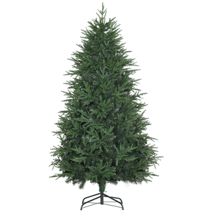HOMCOM 180 cm Weihnachtsbaum Künstlich Naturgetreu Dichte Zweige Kunsttanne Tannenbaum mit 4030 Astspitzen realistisches Aussehen für Weihnachtsfest Grün
