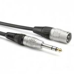 Sommer Cable HBP-XM6S-0090 Audio Adapterkabel [1x XLR-Stecker 3 polig - 1x Klinkenstecker 6.3 mm (mono)] 0.90 m Schwarz