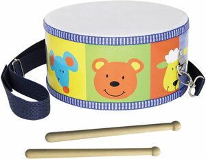 Clifton Spielzeug-Musikinstrument »Kindertrommel mit Motiv«, mit Kinderlieder CD