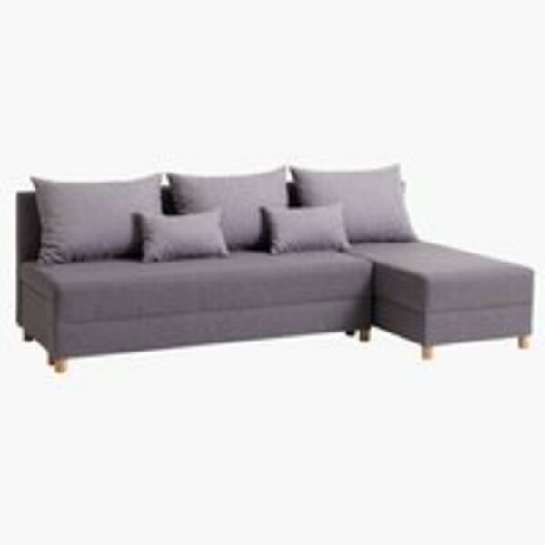 Bild 1 von Schlafsofa mit Chaiselongue HAMPEN grau