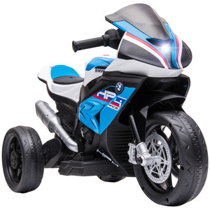 HOMCOM Kinder Elektro-Motorrad Kindermotorrad 4V Elektrofahrzeug Elektro-Dreirad Kinderfahrzeug mit 3 Musikmodi für Kinder ab 18 Monaten PP Metall